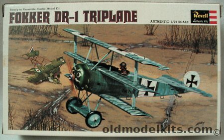 Revell 1/72 Fokker DR-1 Triplane, H652 plastic model kit